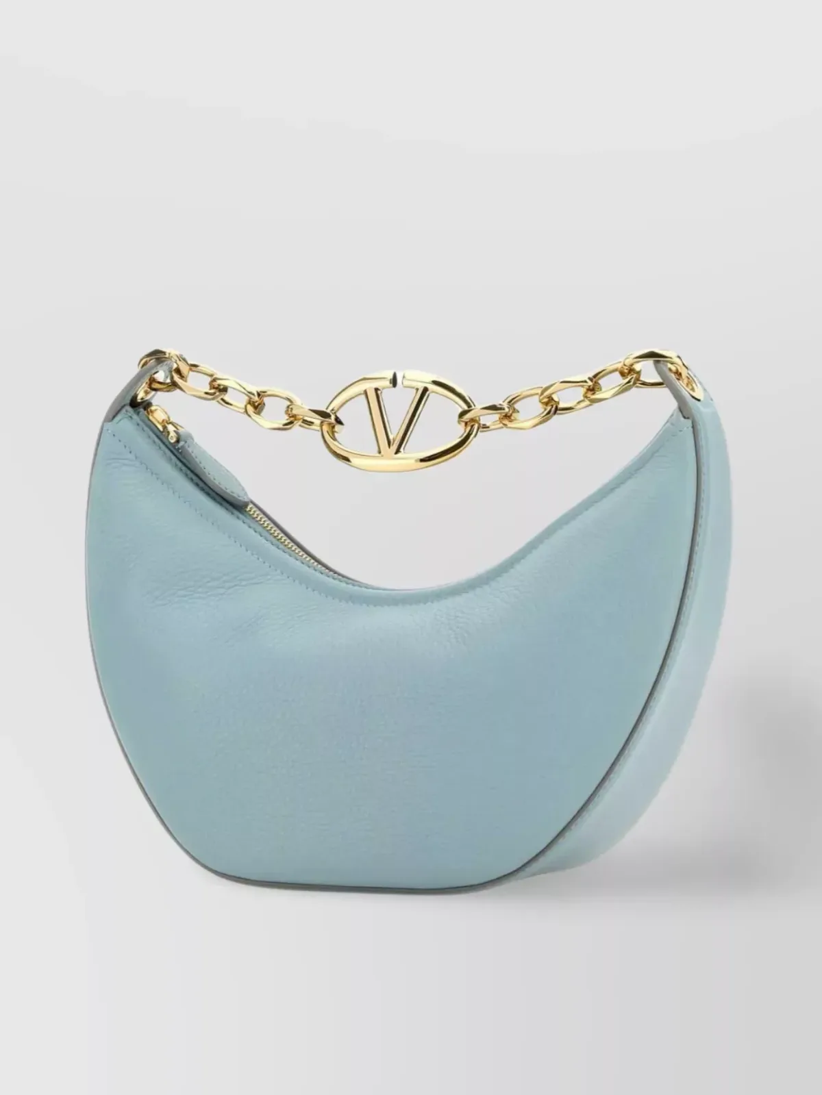 Valentino Garavani VLogo Signature Small Schultertasche, Hellblau, Foto 2