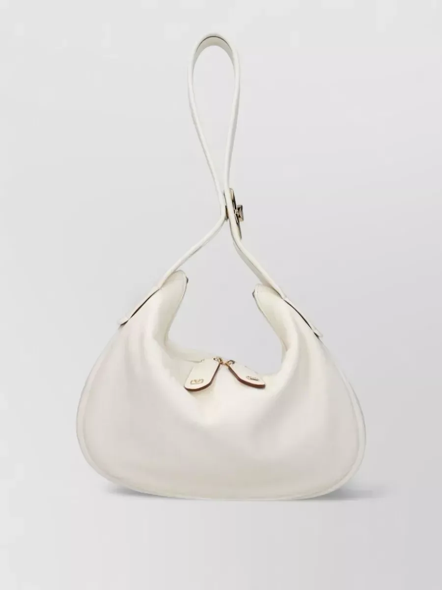 Valentino Garavani 白色皮革水桶包,图片1