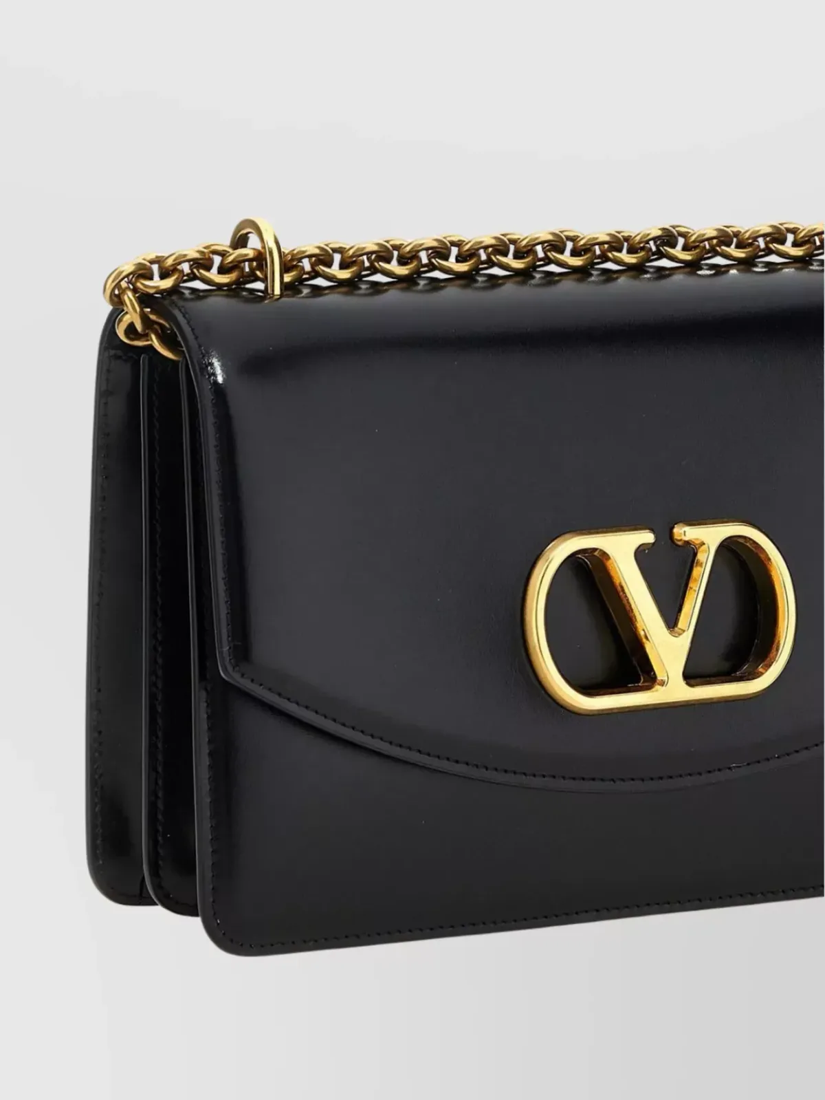 Valentino Garavani Vain Schultertasche mit Kette, Schwarz, Foto 2