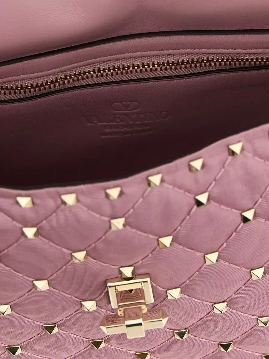 Sac Valentino Garavani Rockstud Spike Medium rose, photo 4