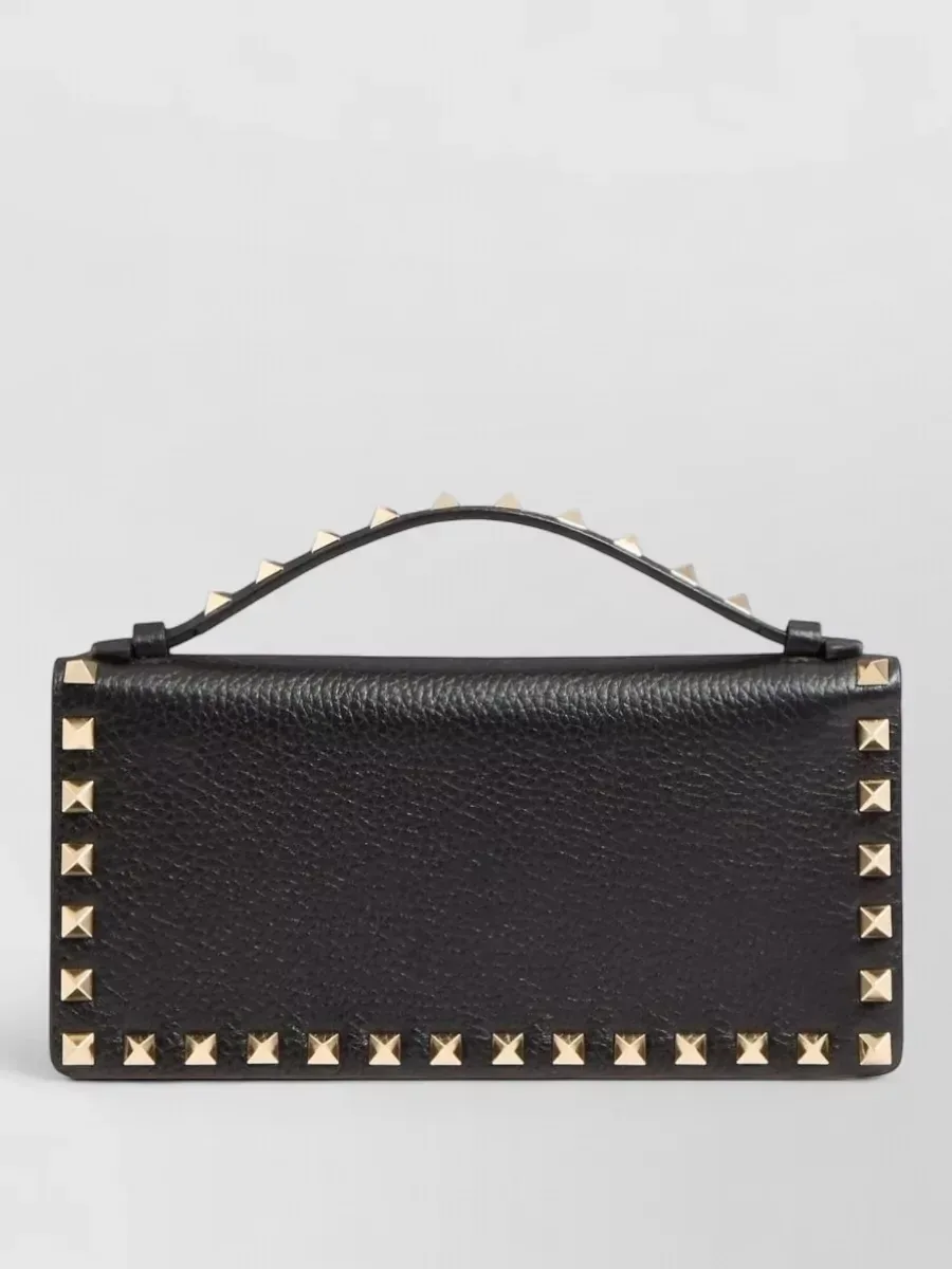 Valentino Garavani Rockstud Spike Clutch em Preto, foto 1