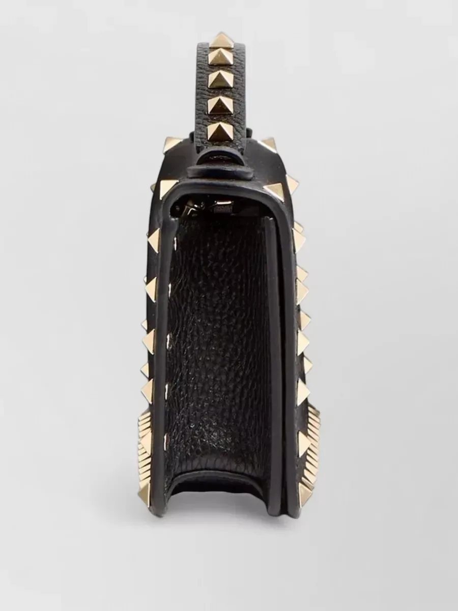 Valentino Garavani Rockstud Spike Clutch em Preto, foto 3