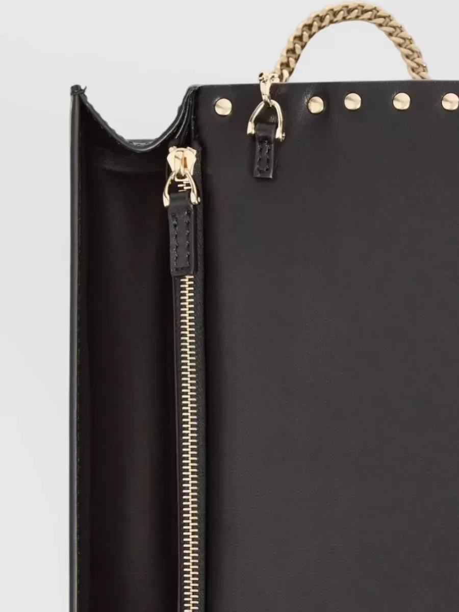 Valentino Garavani Rockstud Spike Clutch em Preto, foto 4