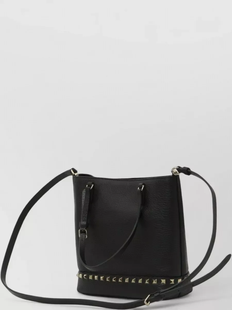Valentino Garavani Rockstud Spike Small Tote in nero, foto 2