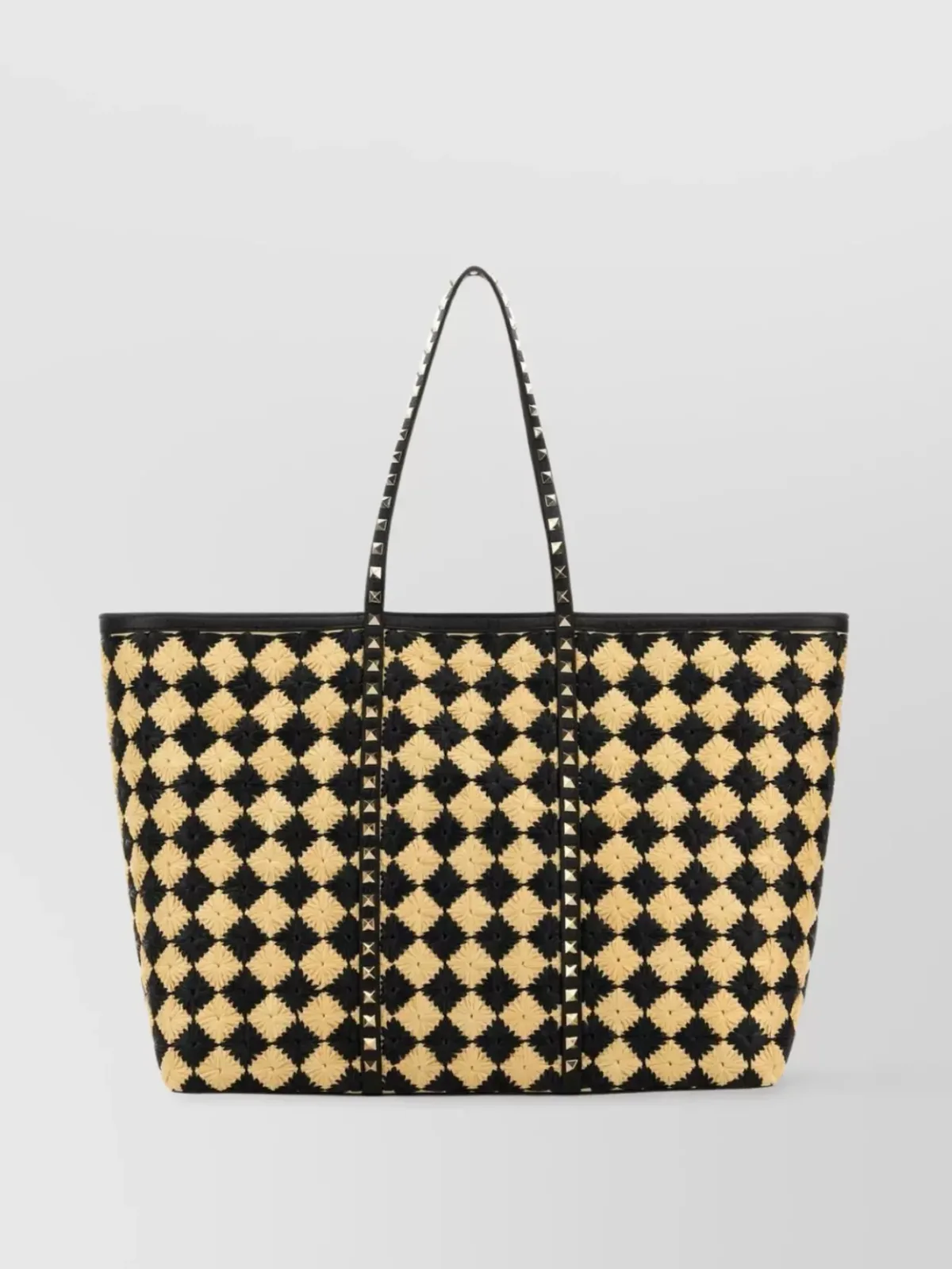 Valentino Garavani Raffia Schultertasche in Schwarz, Foto 1