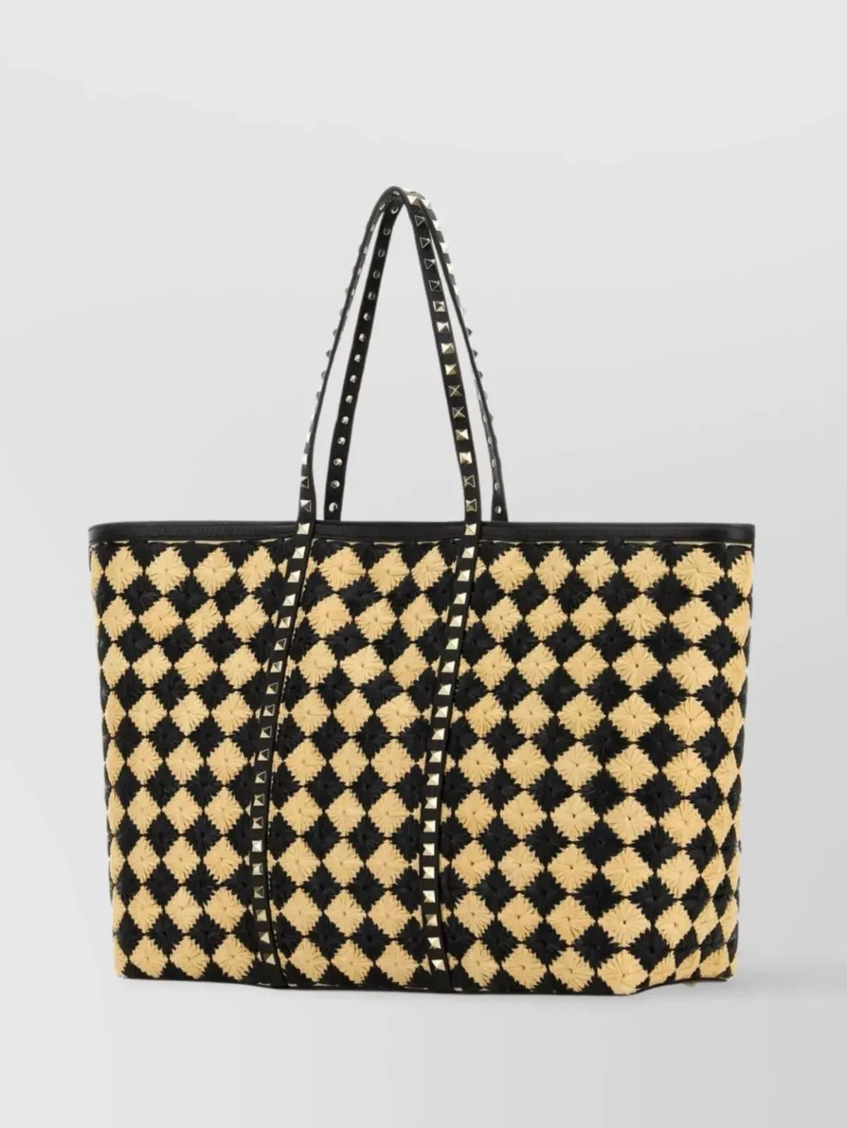 Valentino Garavani Raffia Schultertasche in Schwarz, Foto 2