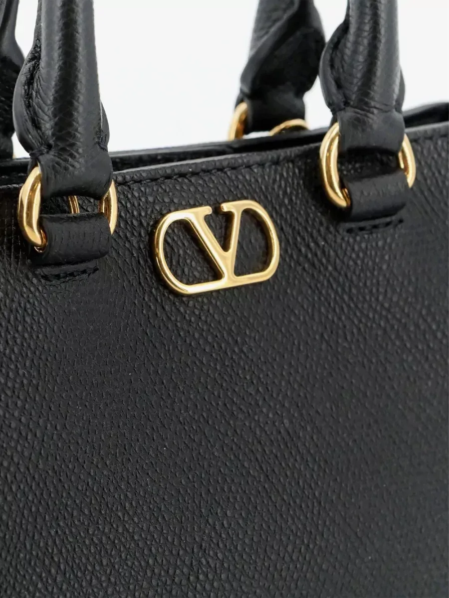 Valentino Garavani VLogo Signature Mini Clutch in Black, photo 4