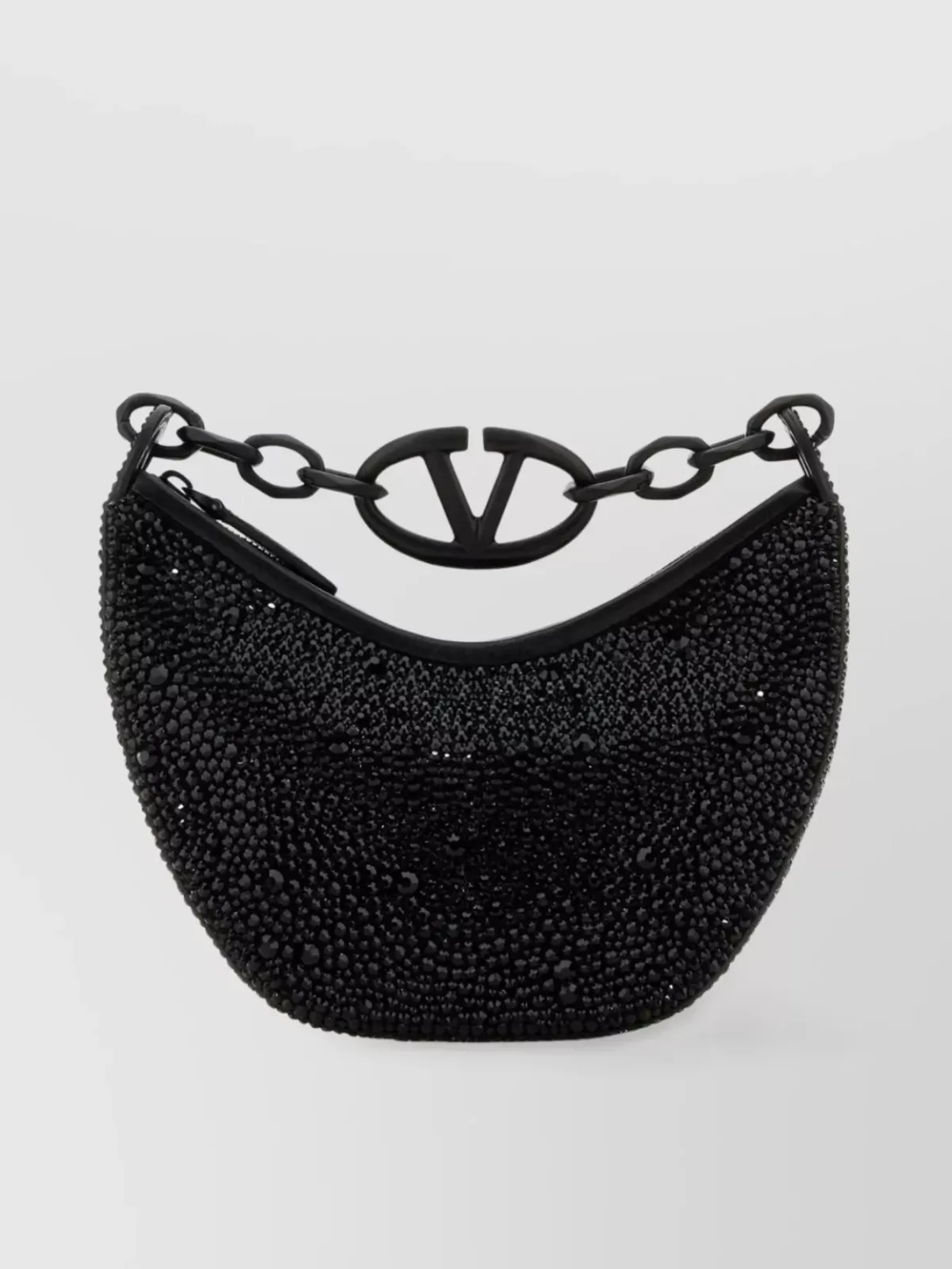 Valentino Garavani Embellished Shoulder Bag in Black, photo 1