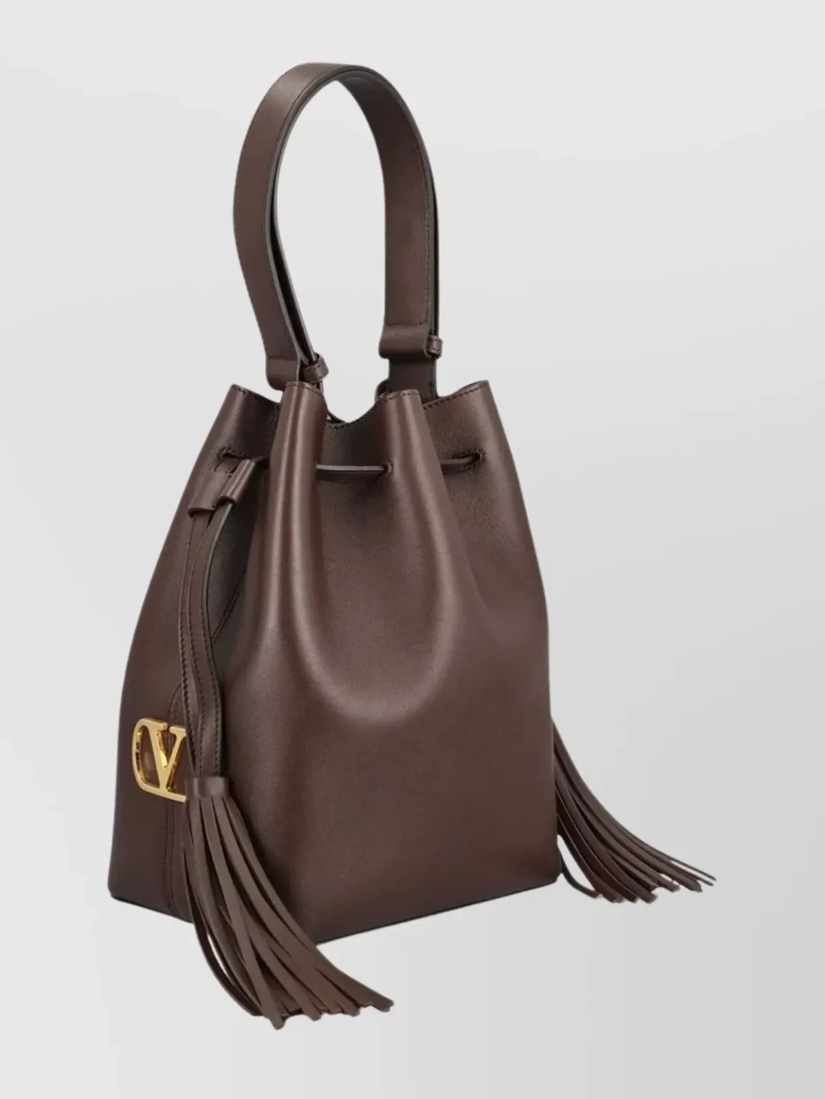 Valentino Garavani VLogo Signature Bucket in Brown, photo 3