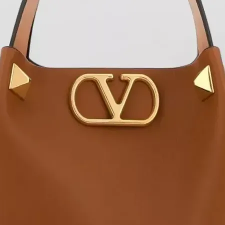 Valentino Garavani VLogo Signature in Camel, detail