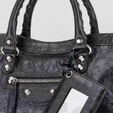 Borsa tote Balenciaga Le City Small Nero, dettaglio