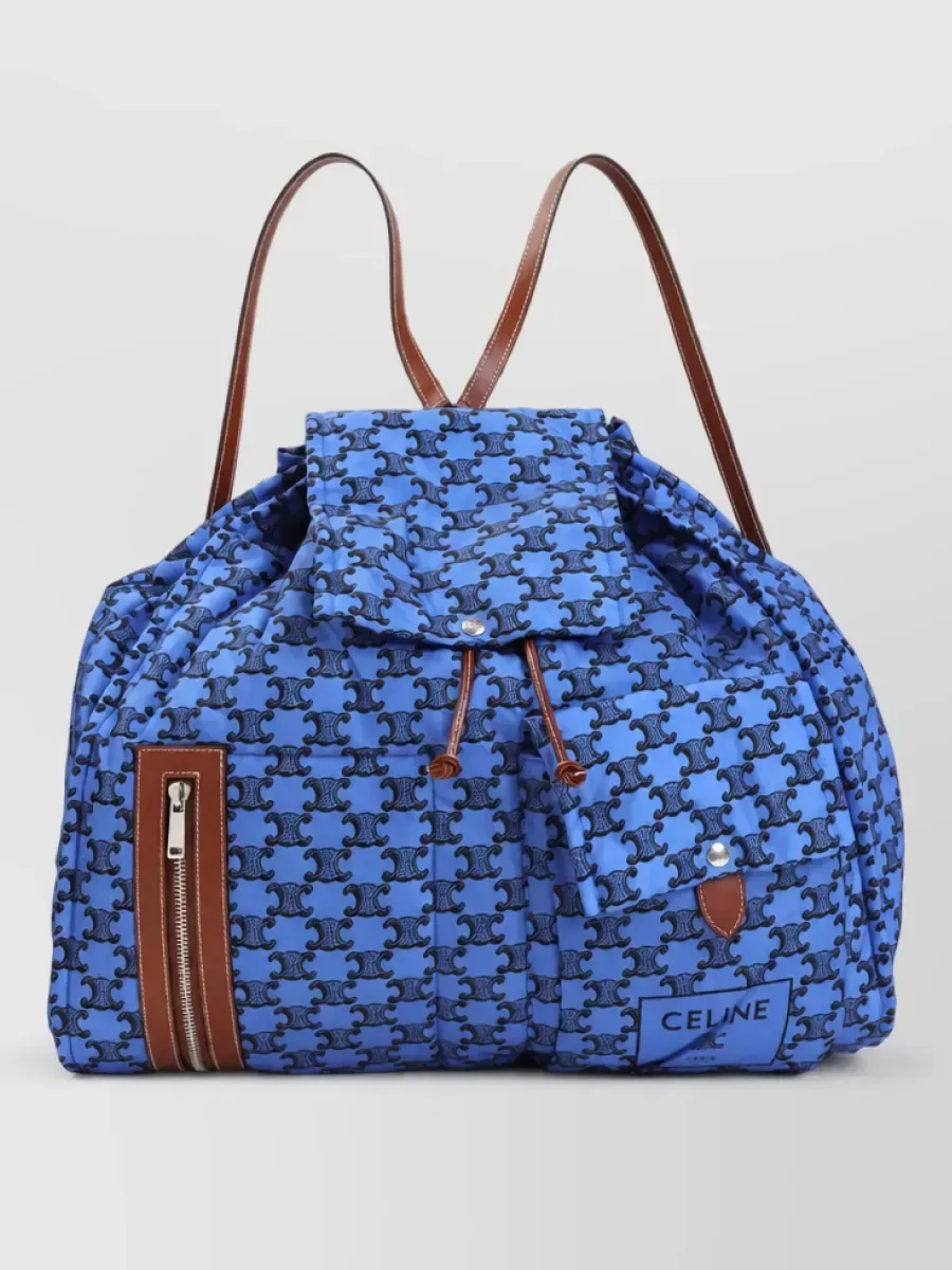 Celine Padded Backpack in Blue, photo 1
