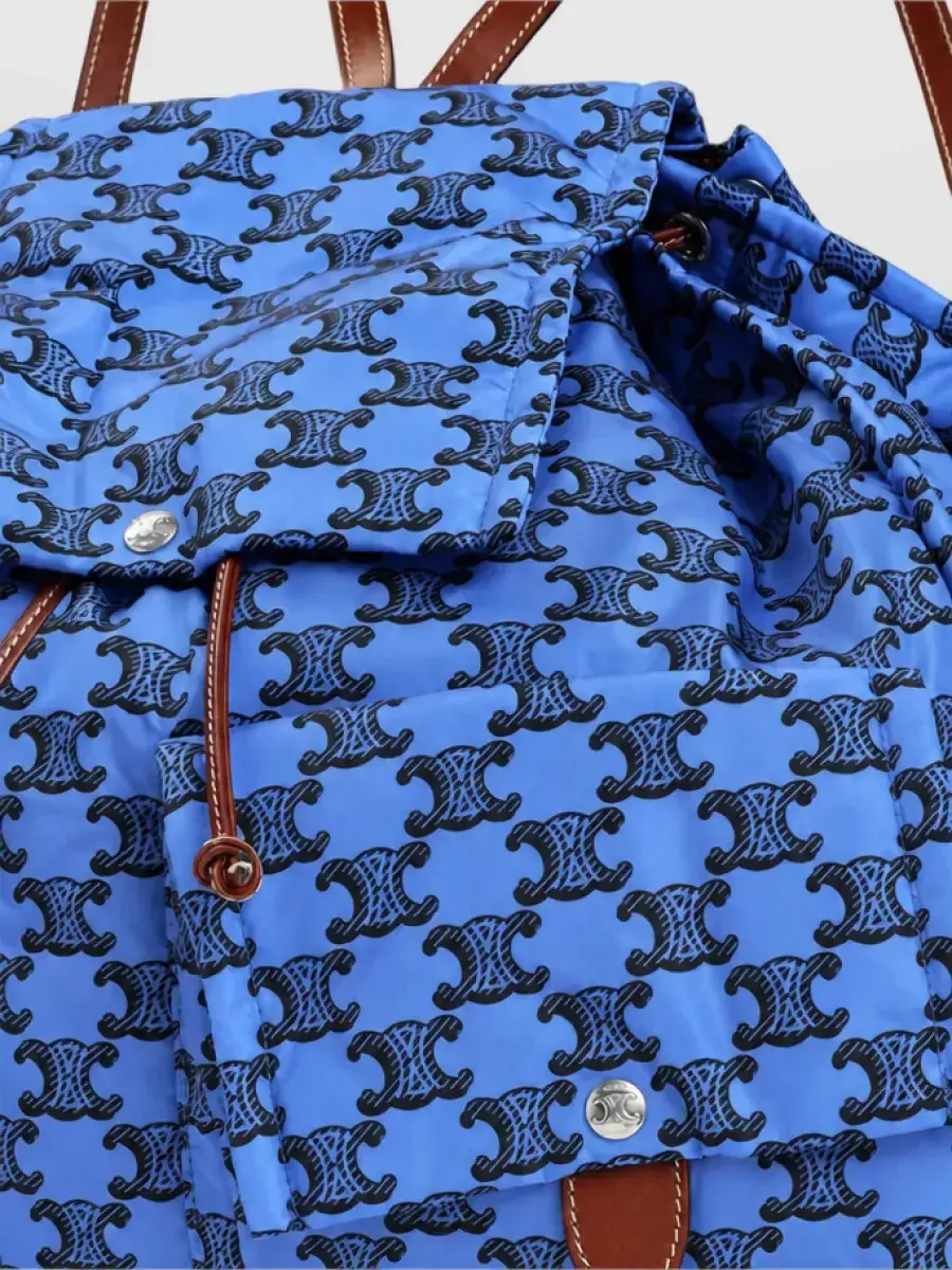 Celine Padded Backpack in Blue, photo 4