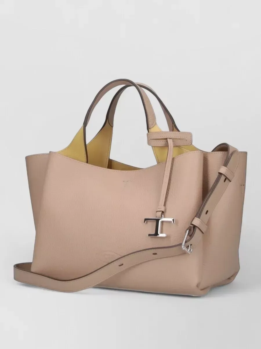 Mala tote Tod's em pele bege, foto 3