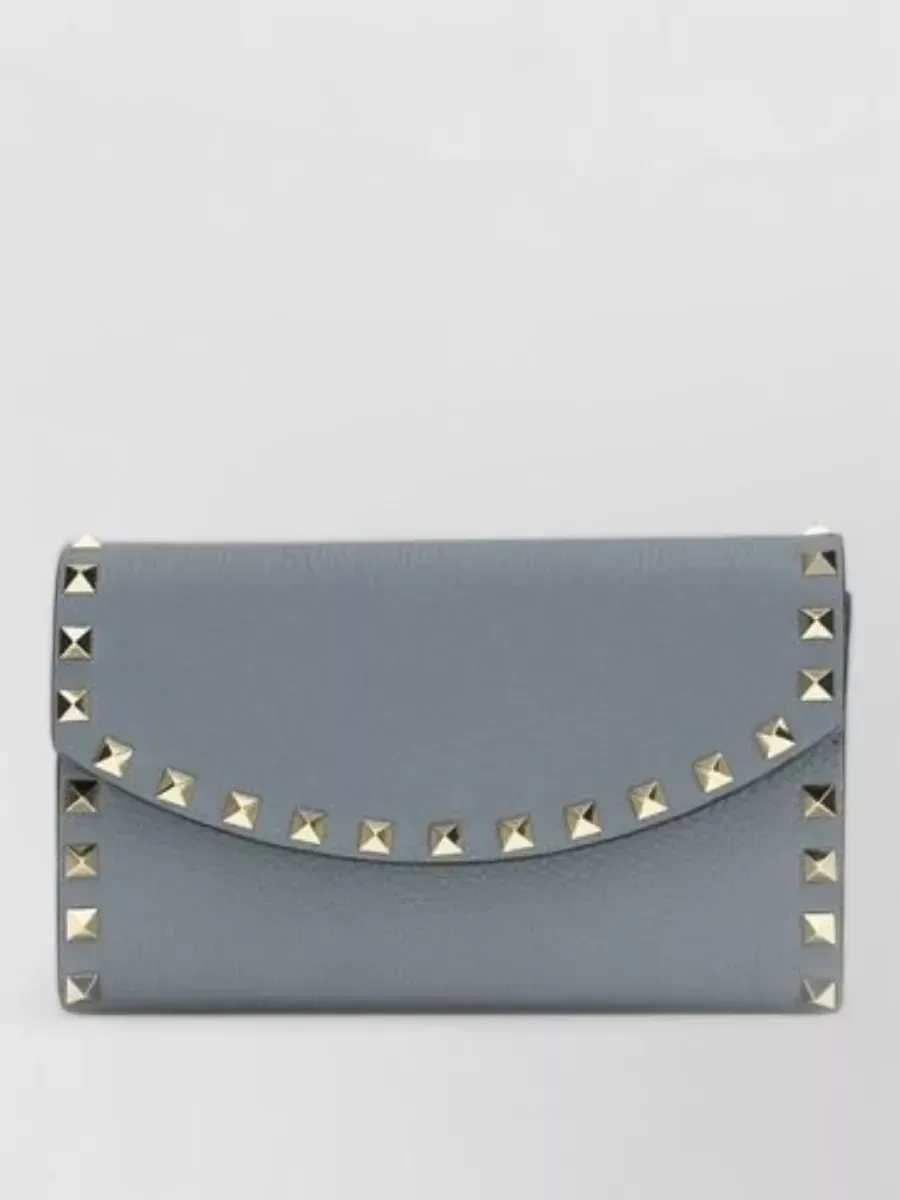 Pochette Valentino Garavani Studded Chain bleue, photo 1