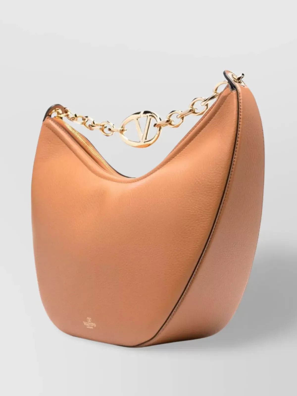 Valentino Garavani VLogo Signature Medium Hobo in Brown, photo 2
