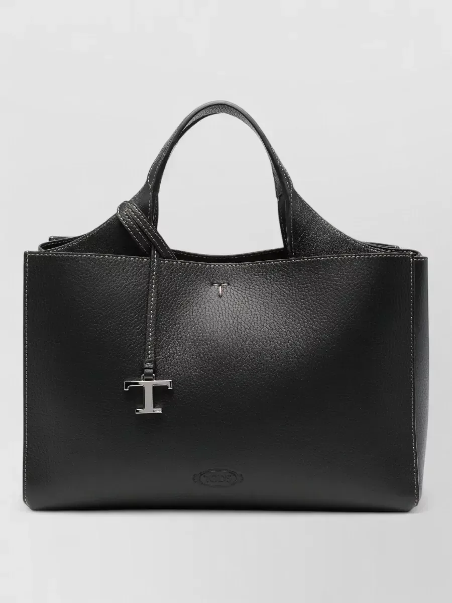 Cabas Tod's grainé noir, photo 1