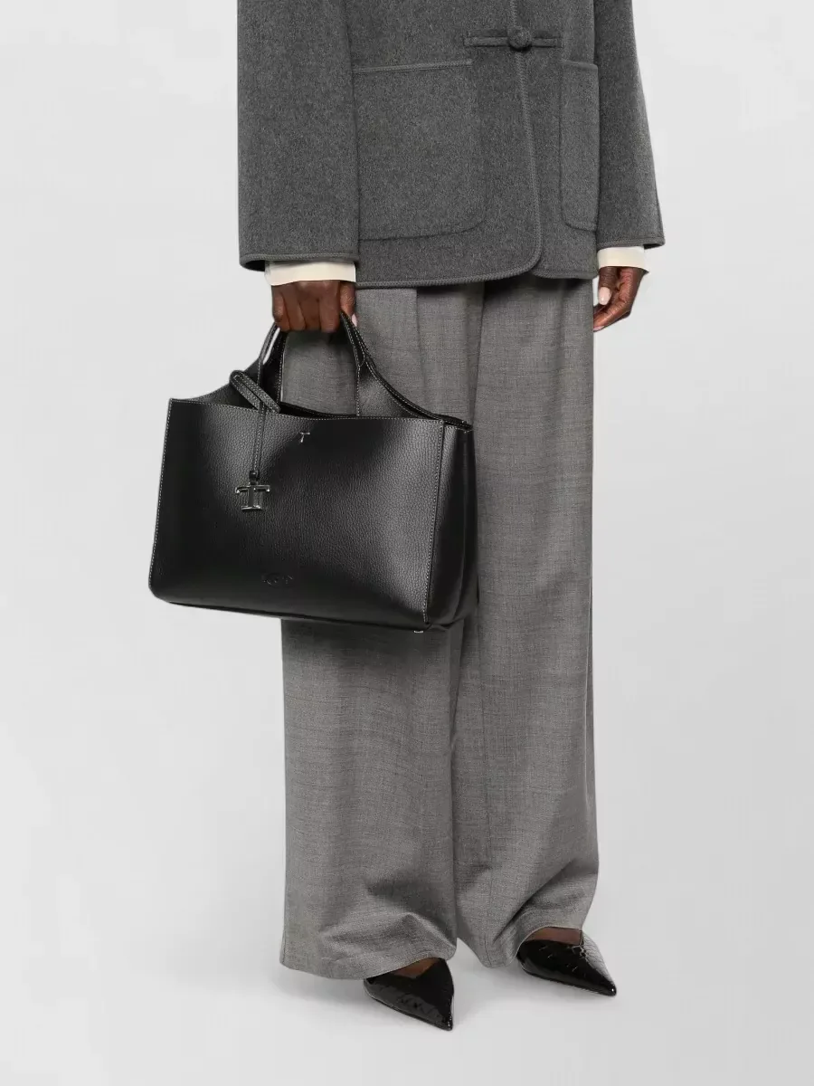 Cabas Tod's grainé noir, photo 2