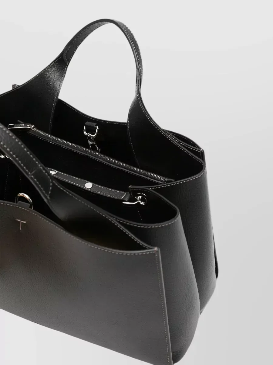 Cabas Tod's grainé noir, photo 4