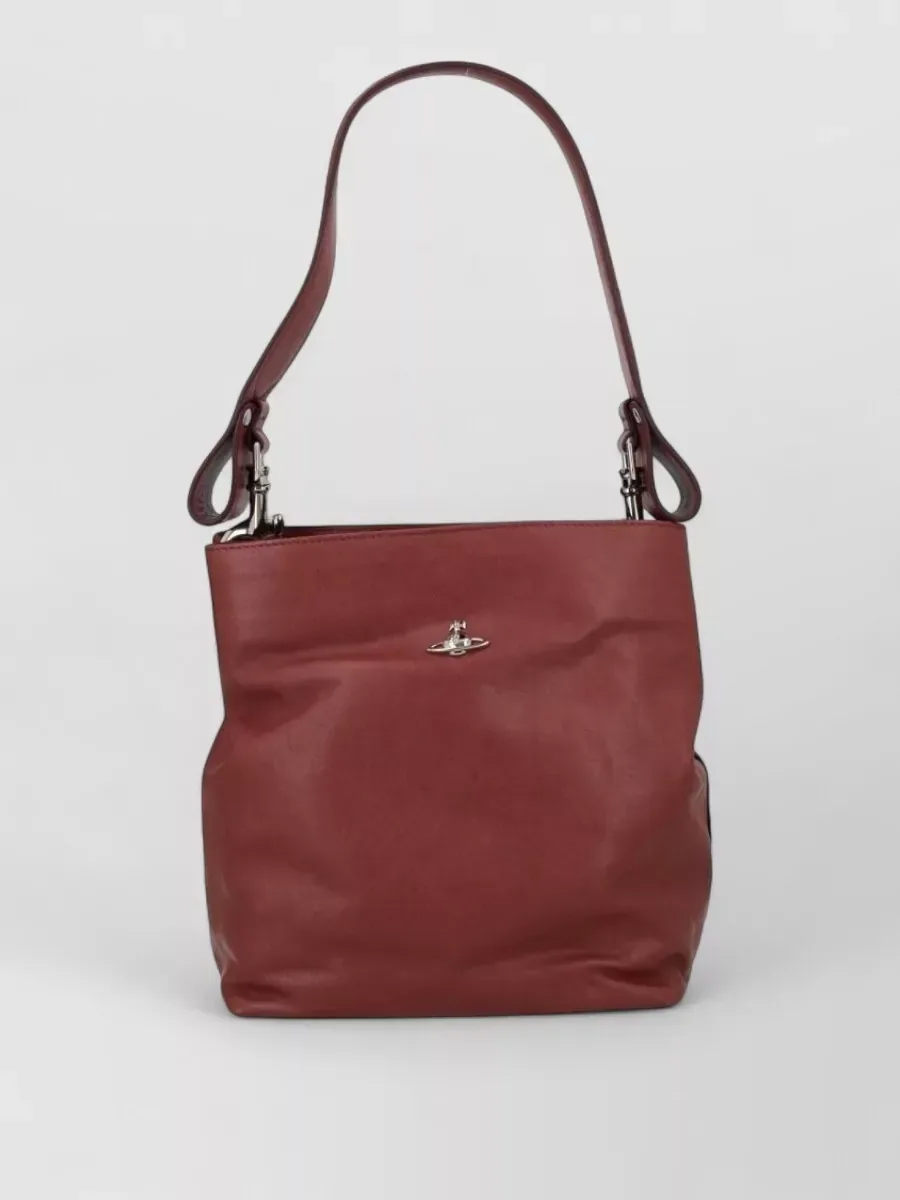 Sac cabas Vivienne Westwood marron, cuir de mouton souple