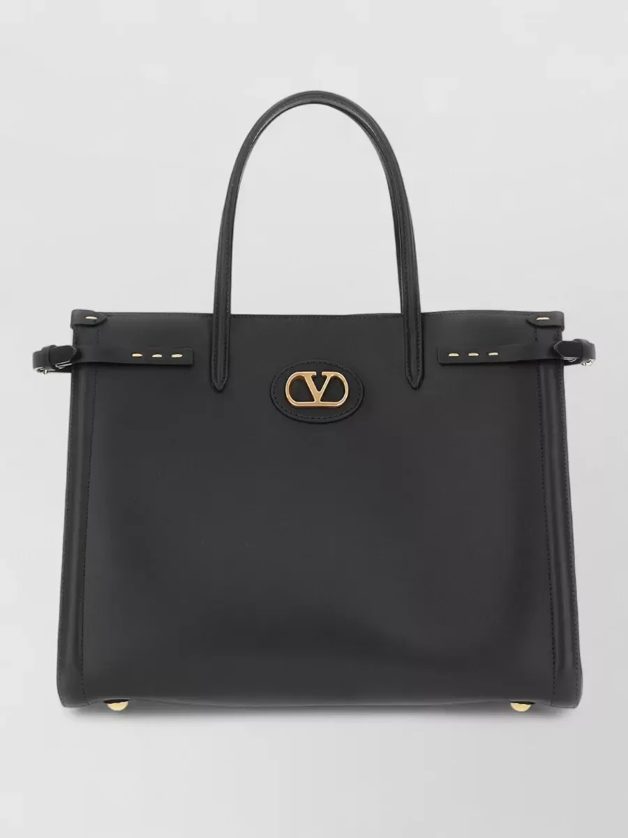 Valentino Garavani VLogo Signature Tote in Black, photo 1