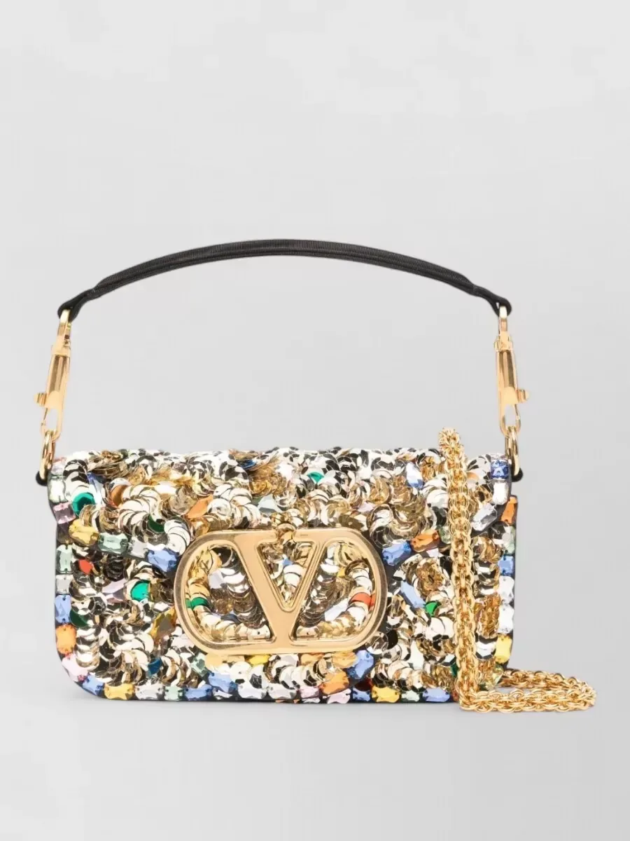 Valentino Garavani VLogo Signature Small in Gold, photo 1