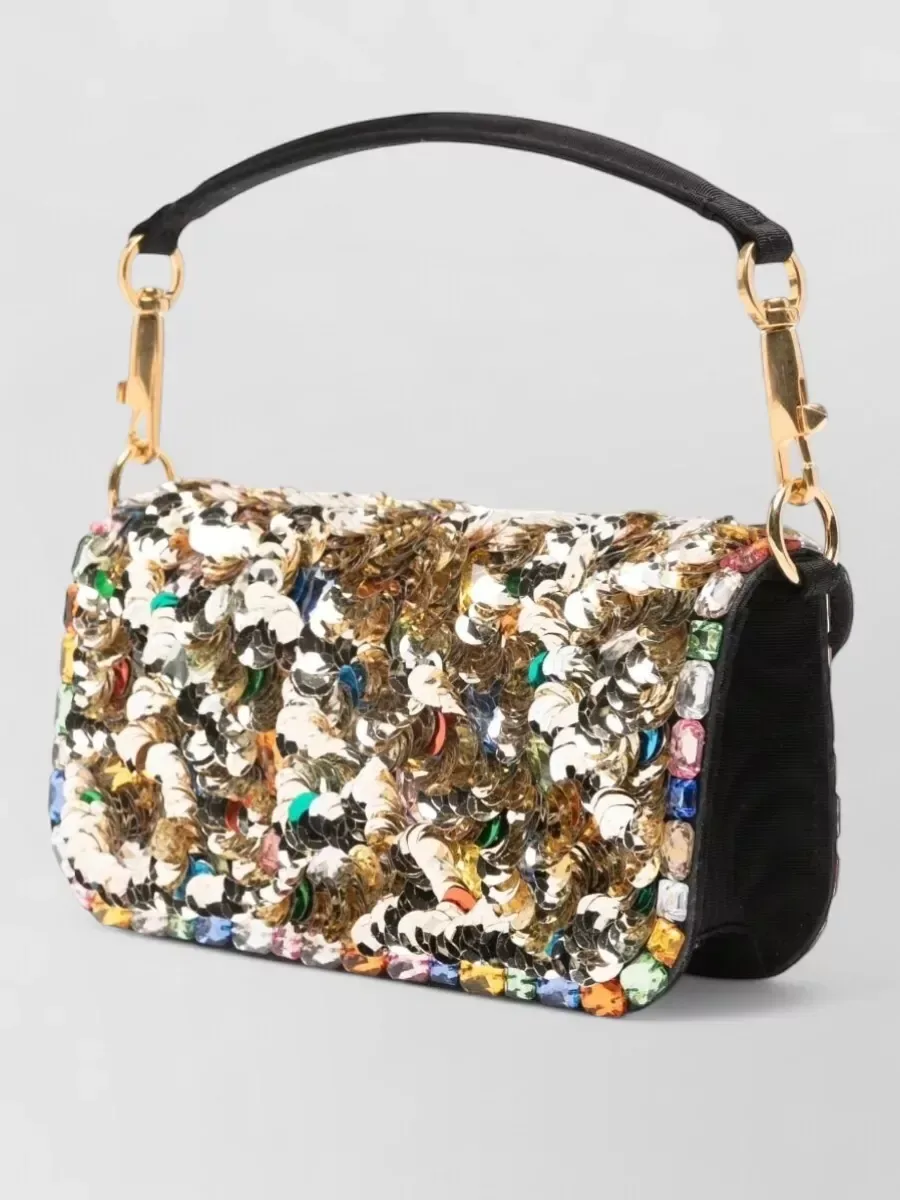 Valentino Garavani VLogo Signature Small in Gold, photo 3