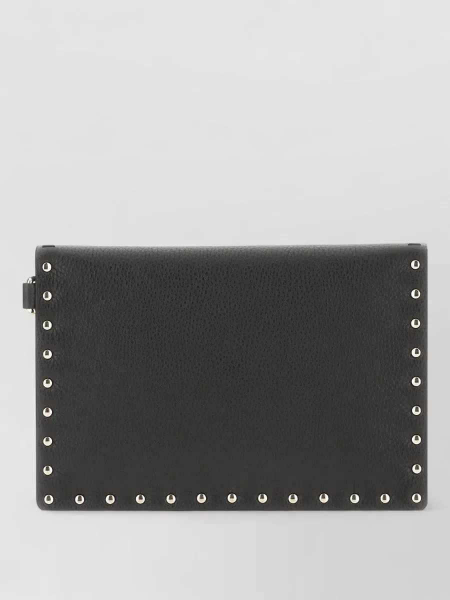 Valentino Garavani Studded Envelope Crossbody in Black, photo 2