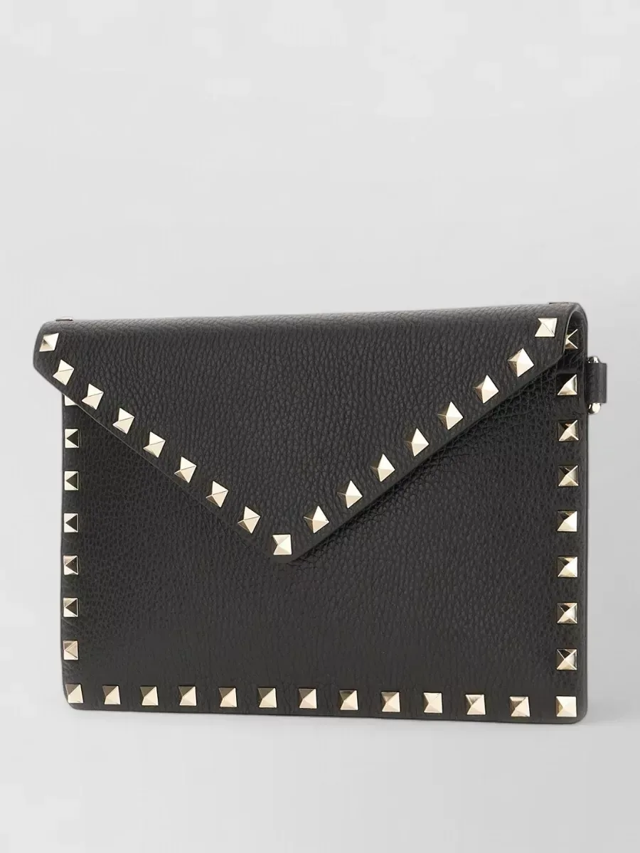 Valentino Garavani Studded Envelope Crossbody in Black, photo 3