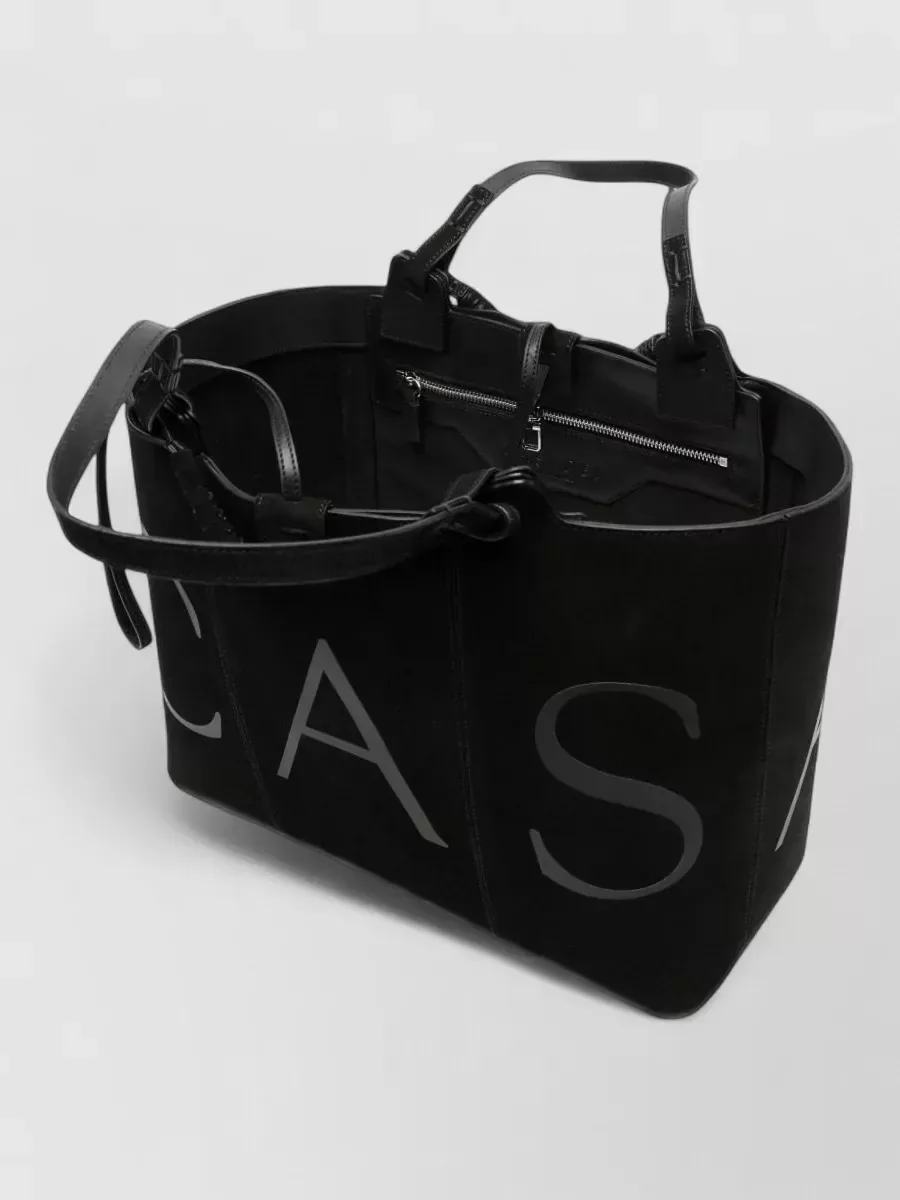 Casadei Leather Tote in Black, photo 1