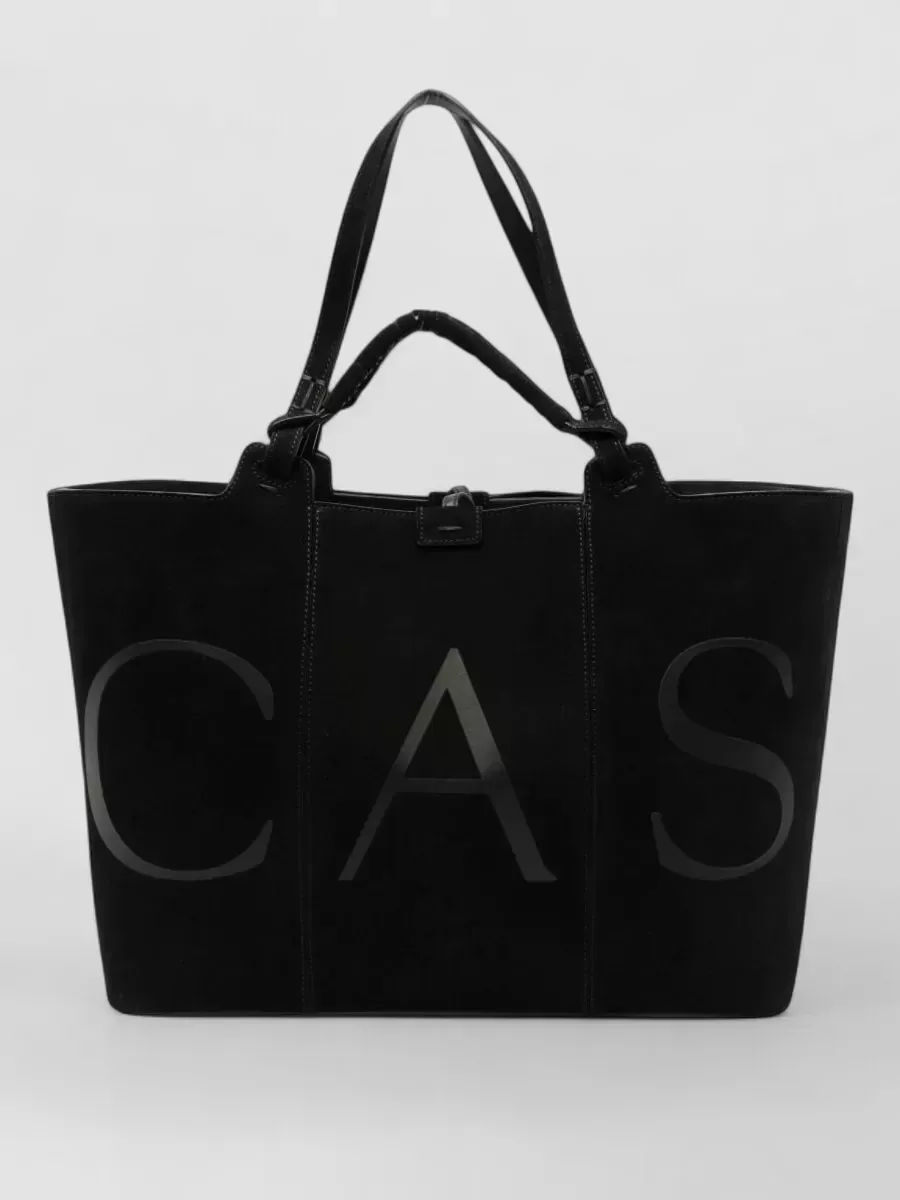 Casadei Leather Tote in Black, photo 4