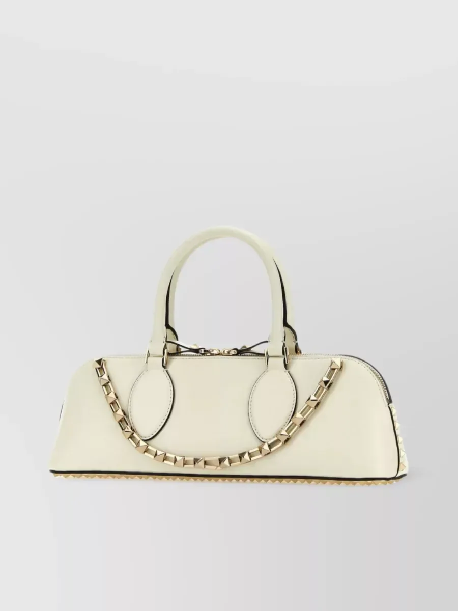 Valentino Garavani Rockstud Spike East West in White, photo 3