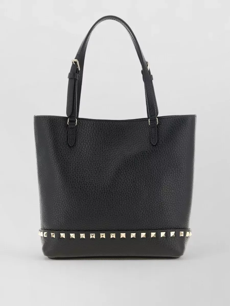 Valentino Garavani Rockstud Small Tote in Black, photo 1