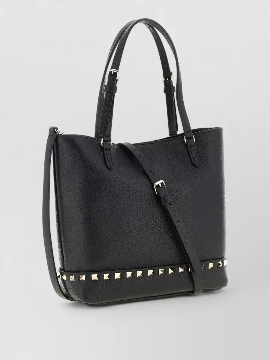 Valentino Garavani Rockstud Small Tote in Black, photo 3