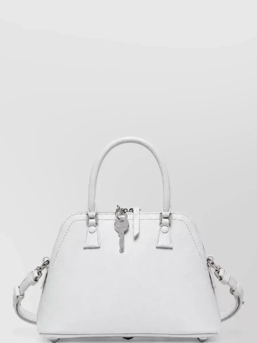 Maison Margiela Leather Tote in Light Grey, photo 2