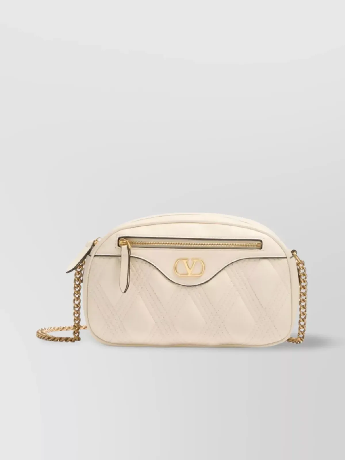 Valentino Garavani Quilted Camera Bag in Beige, photo 1