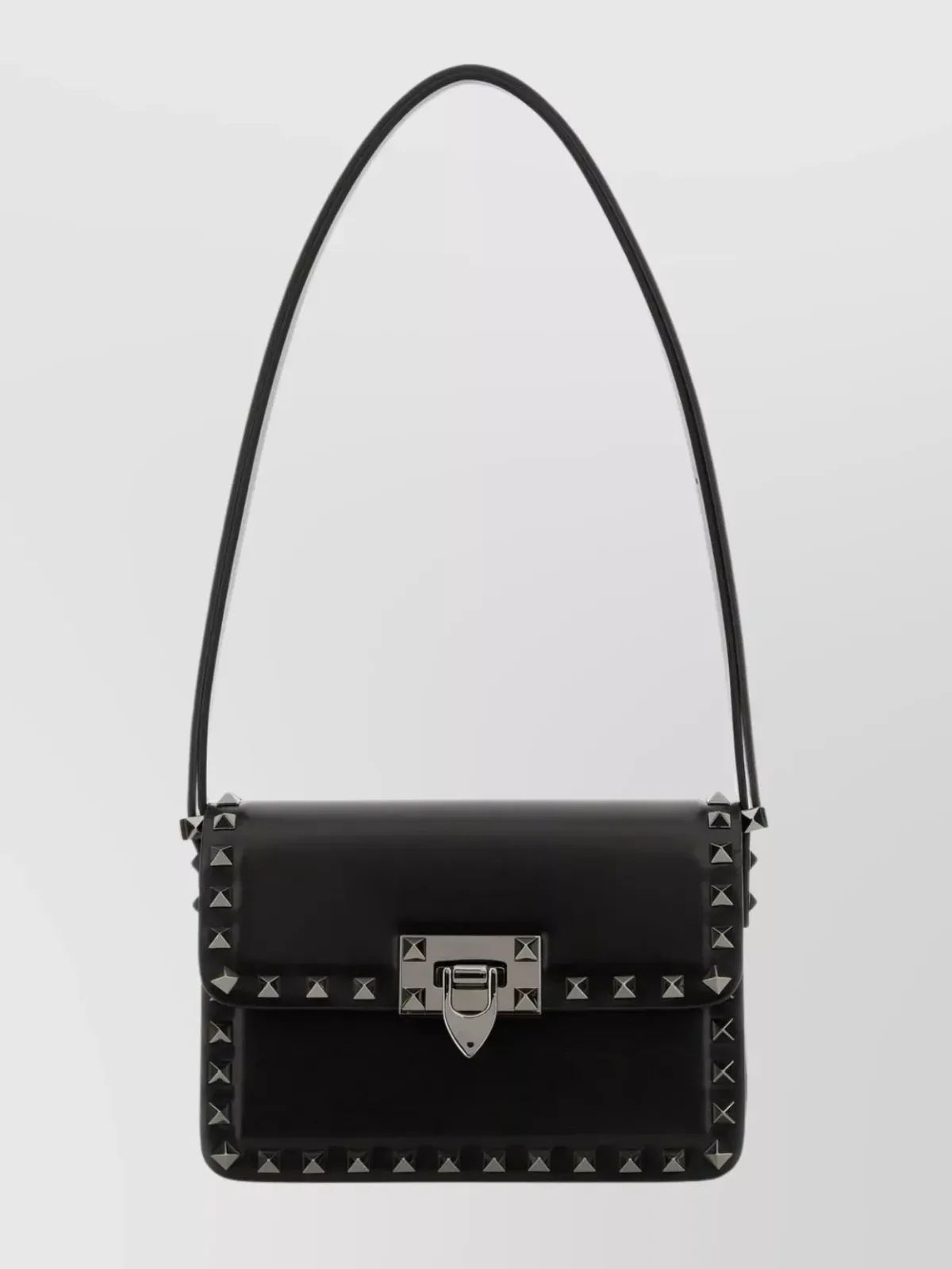 Valentino Garavani Studded Trim Shoulder Bag in Black, photo 1