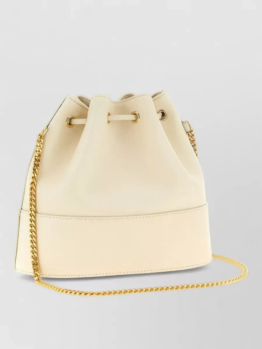 Valentino Garavani VLogo Signature Mini Bucket in Beige, photo 1