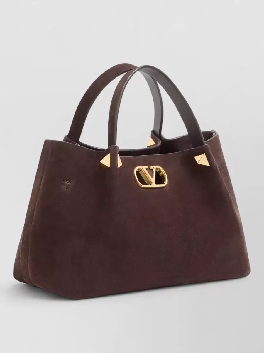 Valentino Garavani VLogo Signature Small in Brown, photo 1