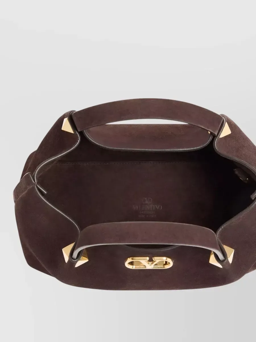 Valentino Garavani VLogo Signature Small in Brown, photo 3