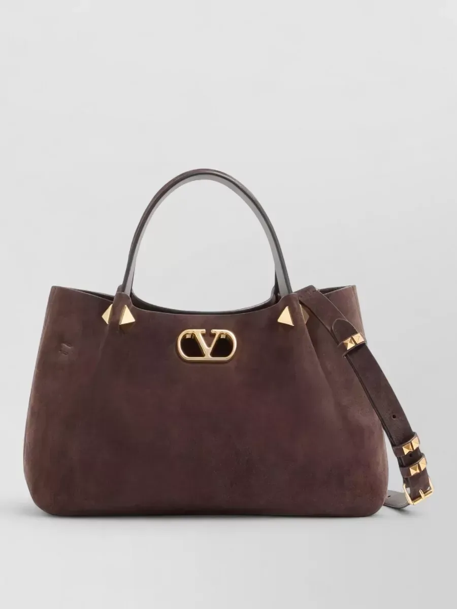 Valentino Garavani VLogo Signature Small in Brown, photo 4