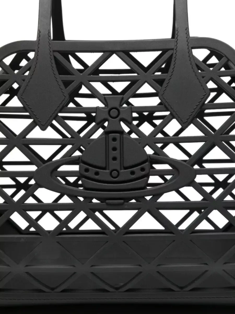 Cabas Vivienne Westwood Geometric Tote noir, photo 4
