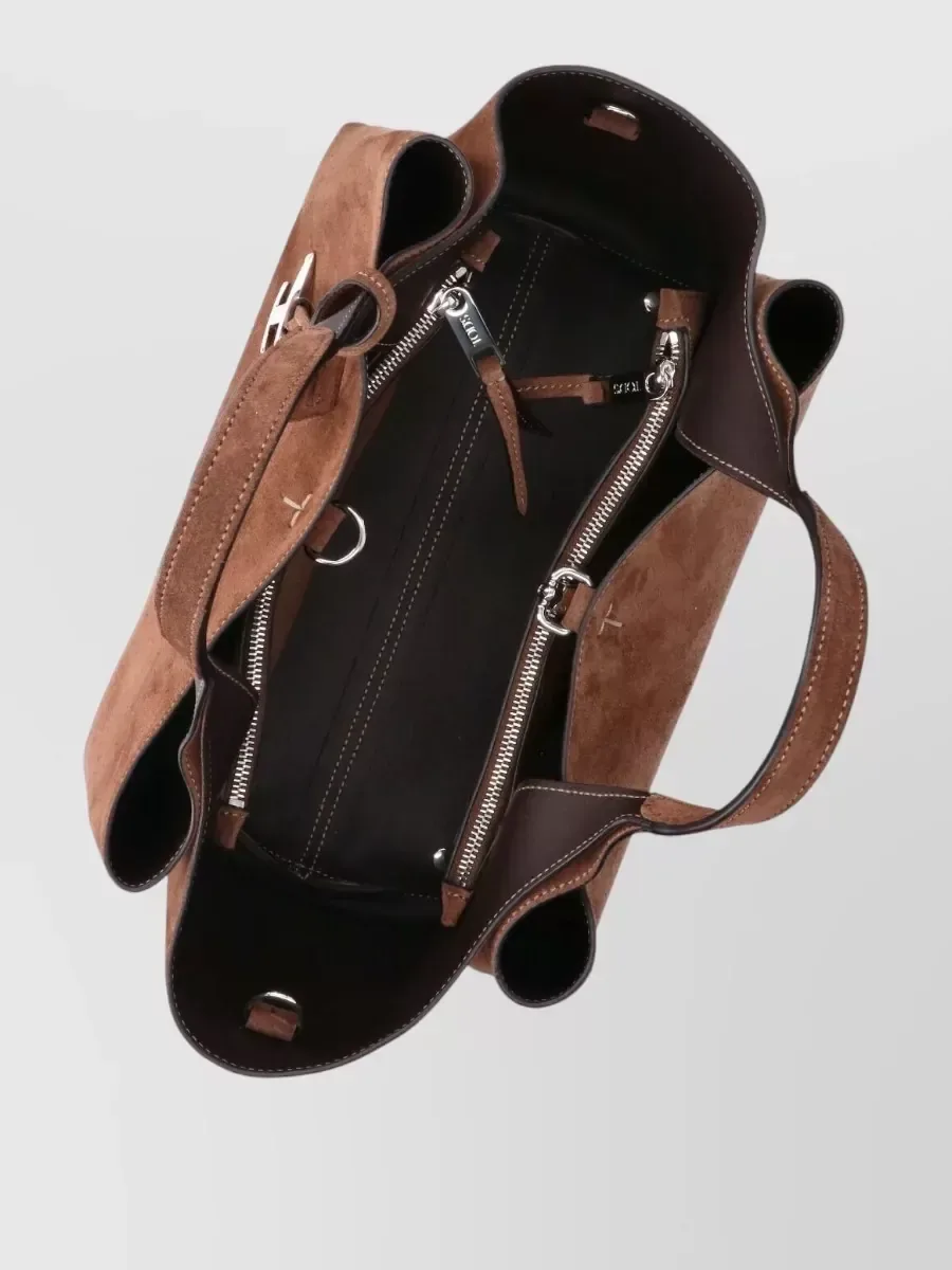 Tod's Leather Tote em castanho, foto 4