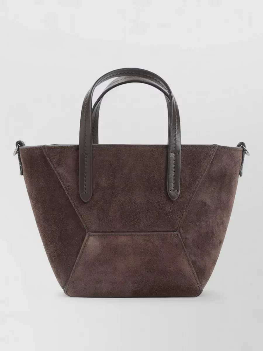 Brunello Cucinelli Leather Tote in Braun, Foto 1
