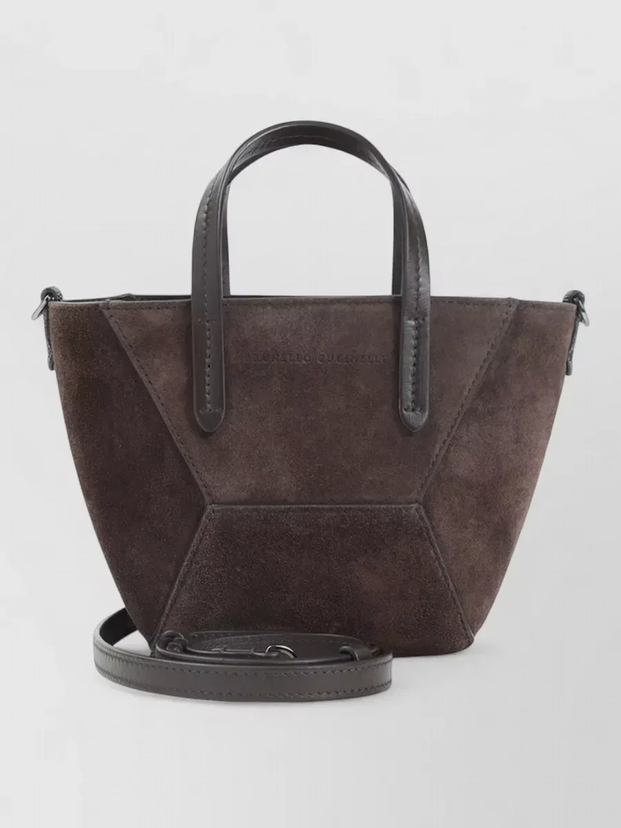 Brunello Cucinelli Leather Tote in Braun, Foto 2