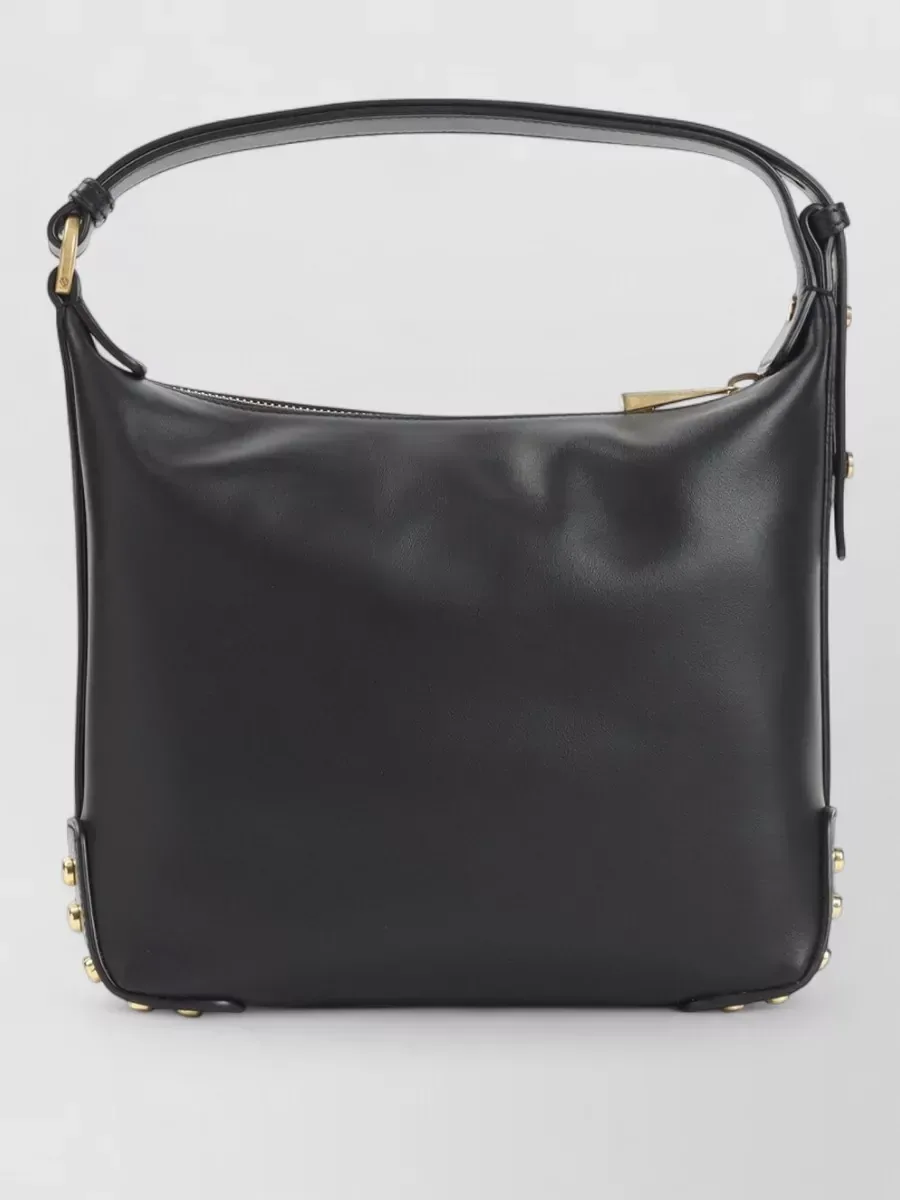 Mini cabas Tod's Mini Leather Tote en cuir nappa noir, photo 2
