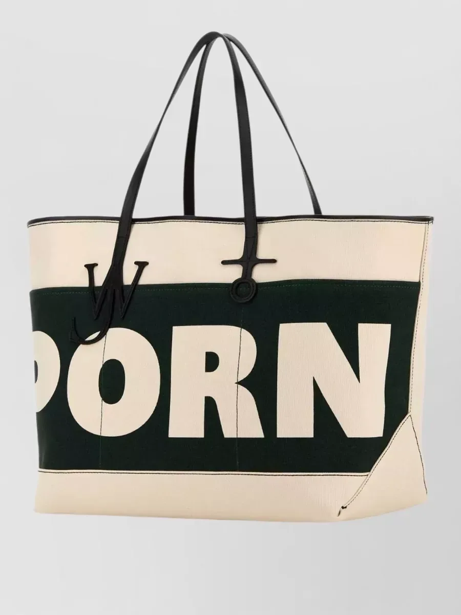 Borsa tote JW Anderson Anchor Tote Extra Large Bianco, foto 1