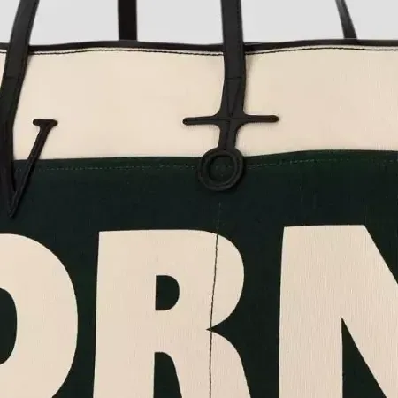 Borsa tote JW Anderson Anchor Tote Extra Large Bianco, dettaglio