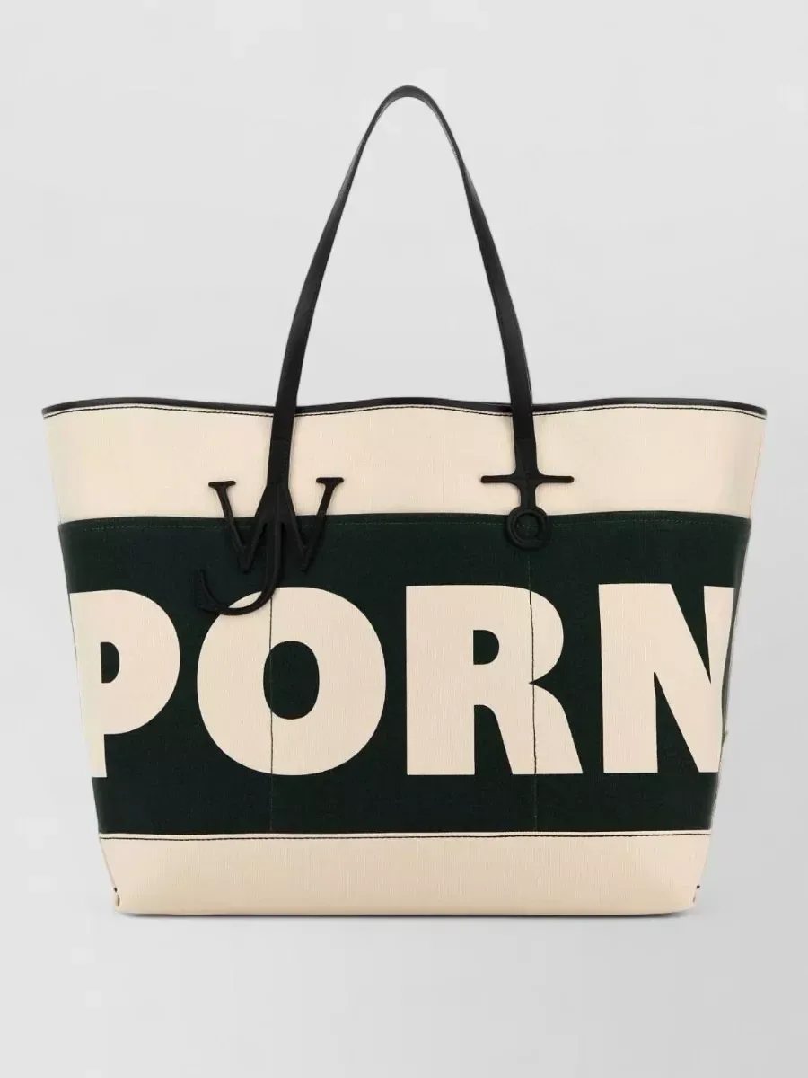 Borsa tote JW Anderson Anchor Tote Extra Large Bianco, foto 2
