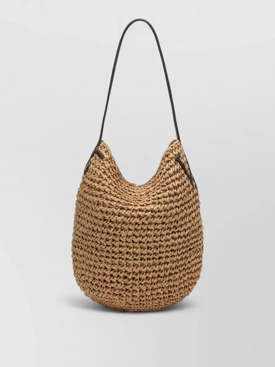 JW Anderson Small Raffia Tote fauve, photo 1